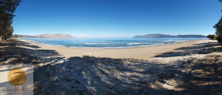 Seafront-plot-of-land-for-sale-in-Chania-Crete-with-sandy-beach-access